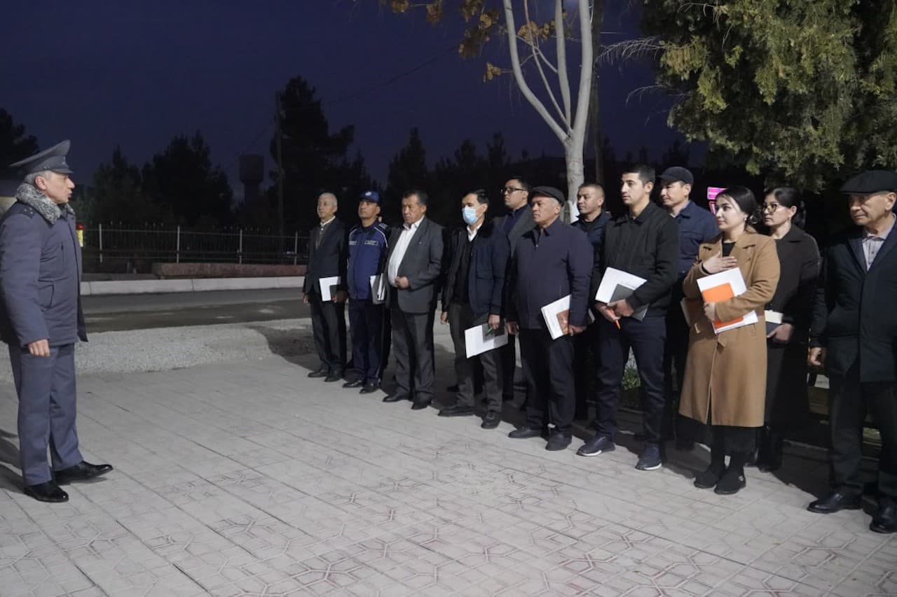 IIV Akademiyasi masʼullari tomonidan Navoiy viloyatining kriminogen vaziyati ogʻir mahallalari manzilli oʻrganildi