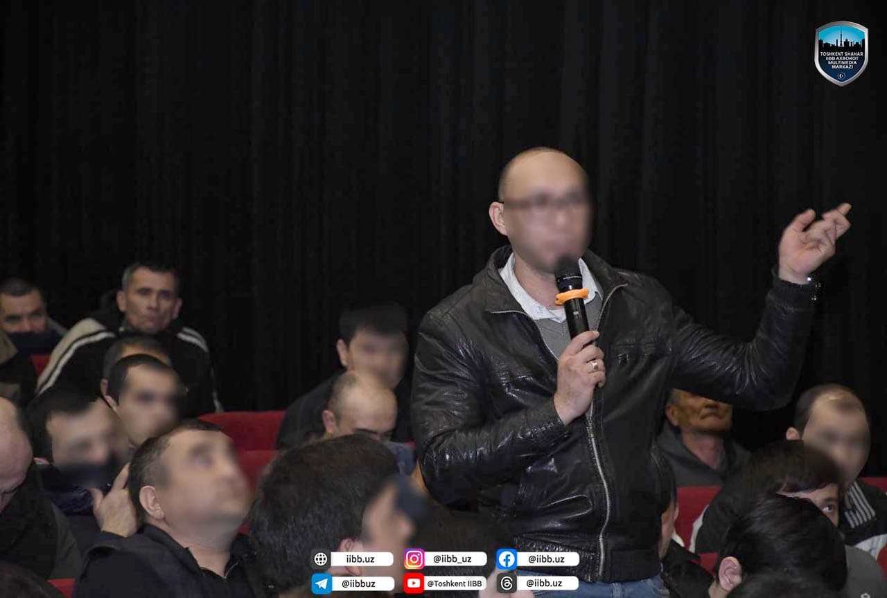 Toshkent shahar IIBB rahbariyati tomonidan “Xavfsiz va sogʻlom yurt” oyligi doirasida navbatdagi profilaktik uchrashuv oʻtkazildi