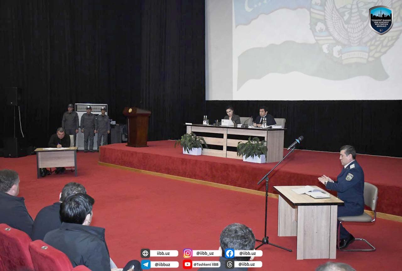 Toshkent shahar IIBB rahbariyati tomonidan “Xavfsiz va sogʻlom yurt” oyligi doirasida navbatdagi profilaktik uchrashuv oʻtkazildi