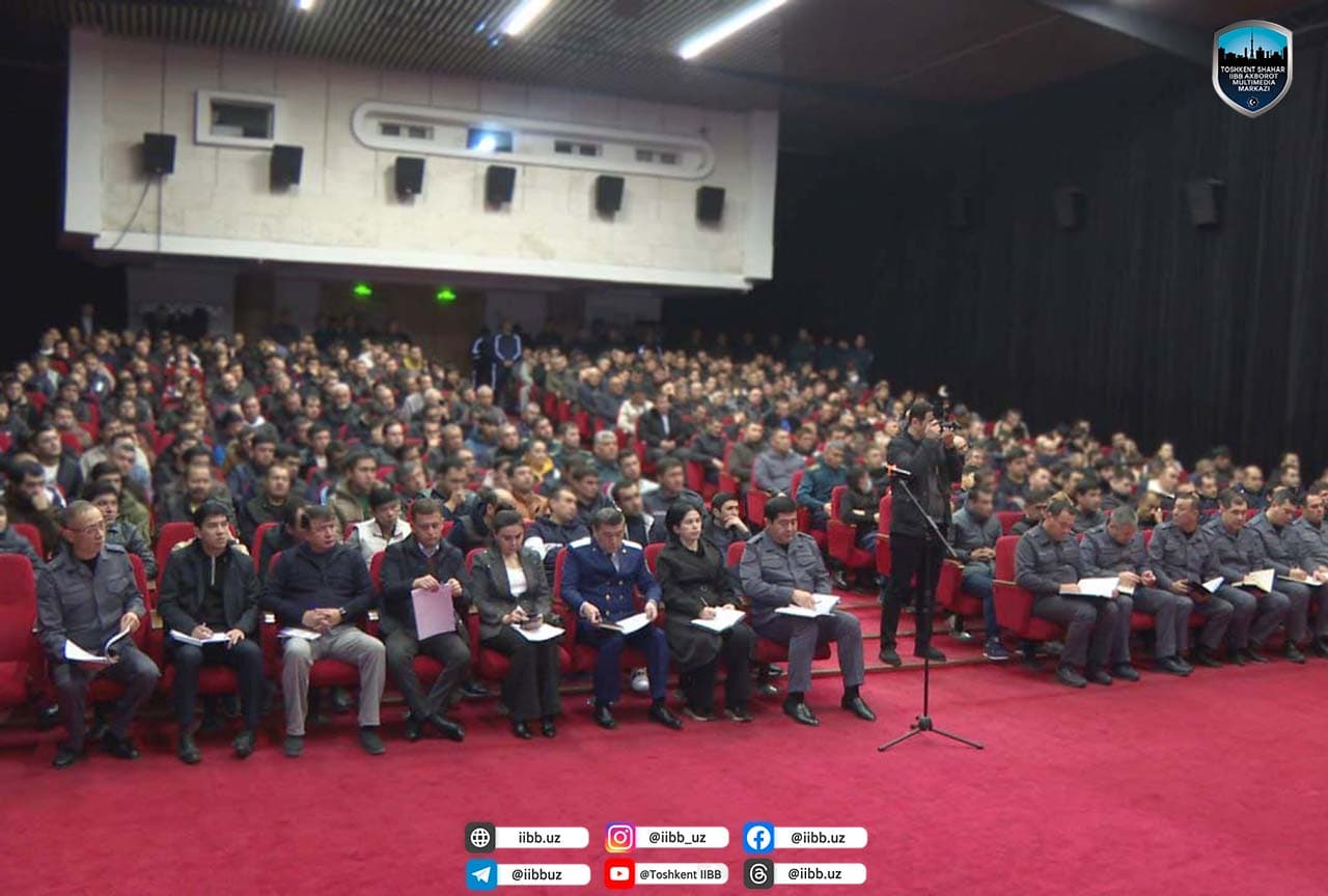 Toshkent shahar IIBB rahbariyati tomonidan “Xavfsiz va sogʻlom yurt” oyligi doirasida navbatdagi profilaktik uchrashuv oʻtkazildi