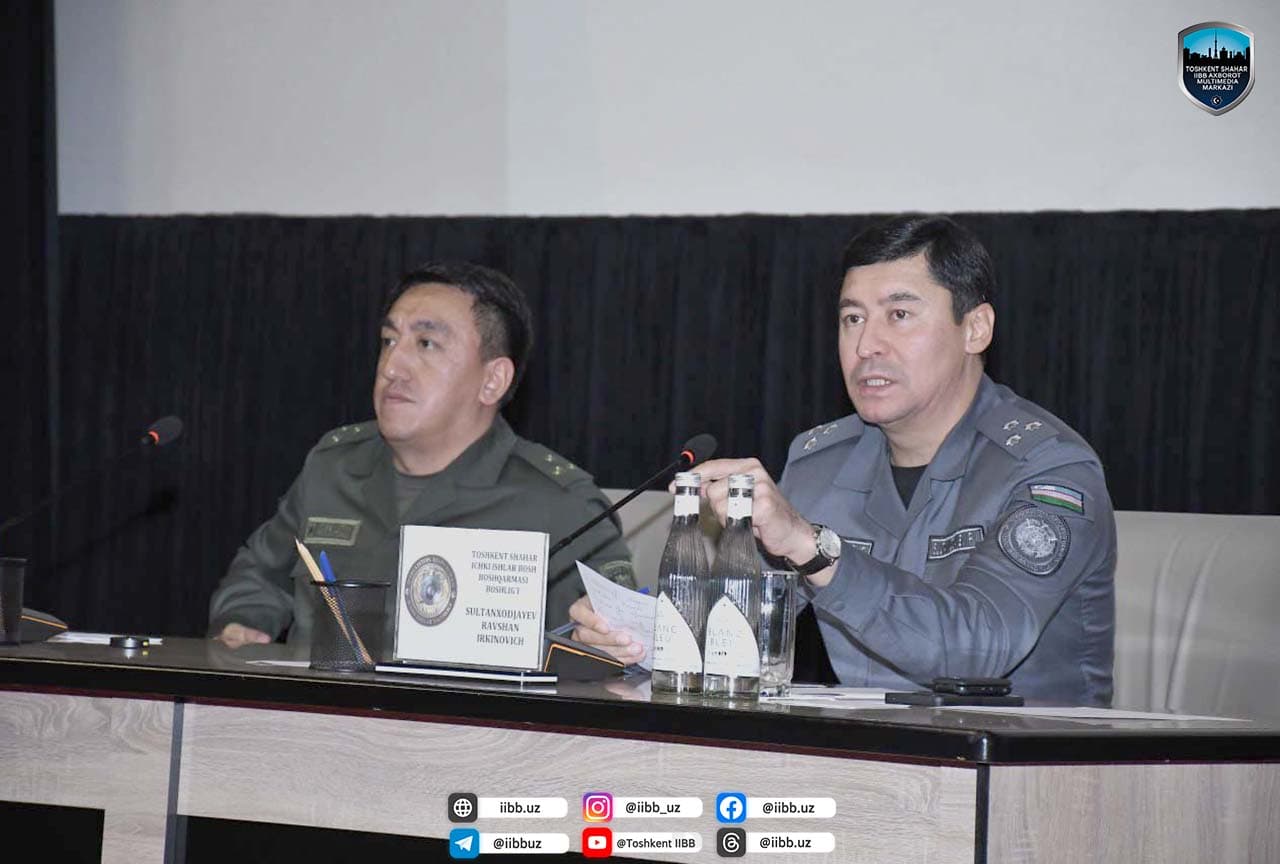 Toshkent shahar IIBB rahbariyati tomonidan “Xavfsiz va sogʻlom yurt” oyligi doirasida navbatdagi profilaktik uchrashuv oʻtkazildi