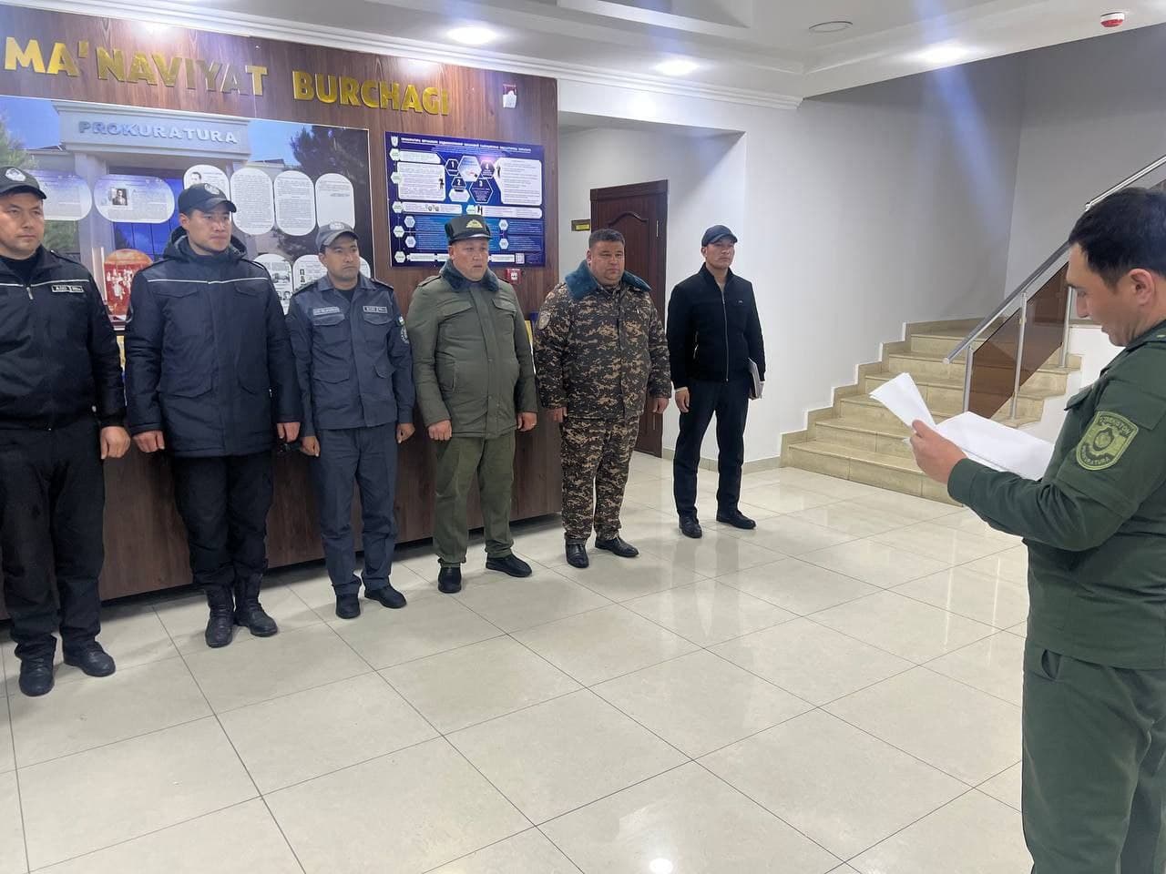 Fargʻona viloyati Dangʻara tumanida atmosfera havosini muhofaza qilish boʻyicha tungi reyd tadbiri oʻtkazildi