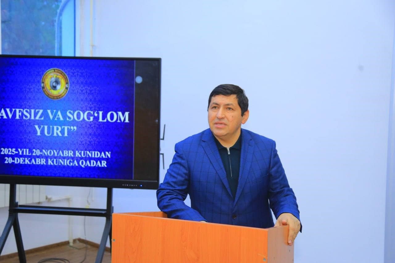 Ўзбекистон Миллий университетида «Хавфсиз ва соғлом юрт» ойлиги доирасида профилактик очиқ давра суҳбати ўтказилди