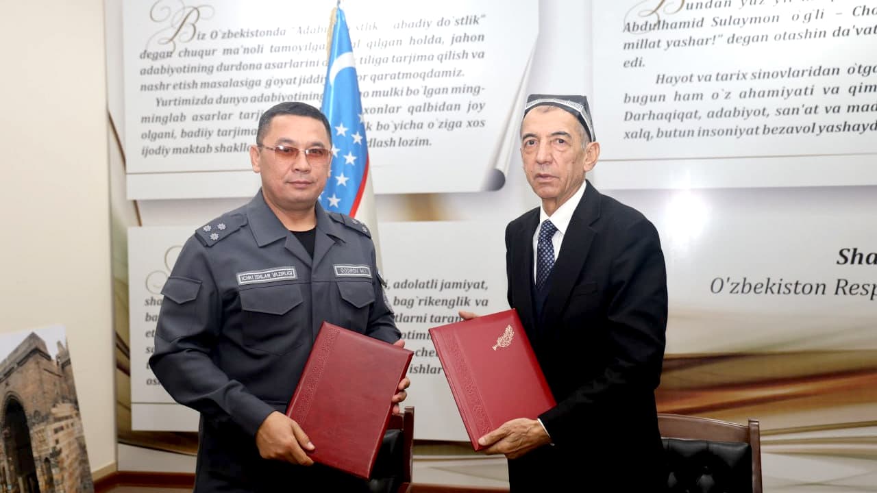 IIV huzuridagi Jazoni ijro etish departamenti va Yozuvchilar uyushmasi bilan oʻzaro hamkorlik memorandumi imzolandi