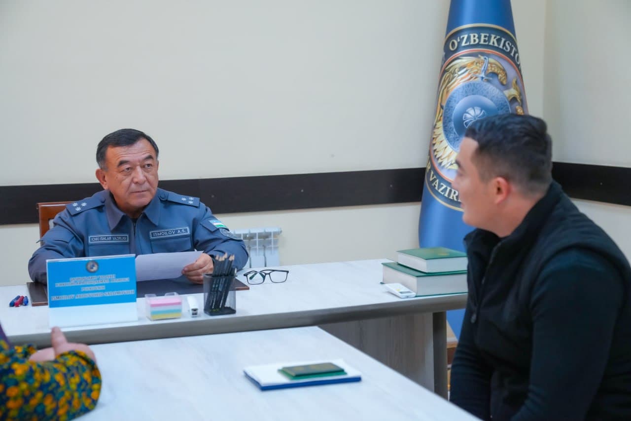 Қашқадарё вилояти ИИБ раҳбариятининг фуқаролар мурожаатлари бўйича навбатдаги қабули ўтказилди