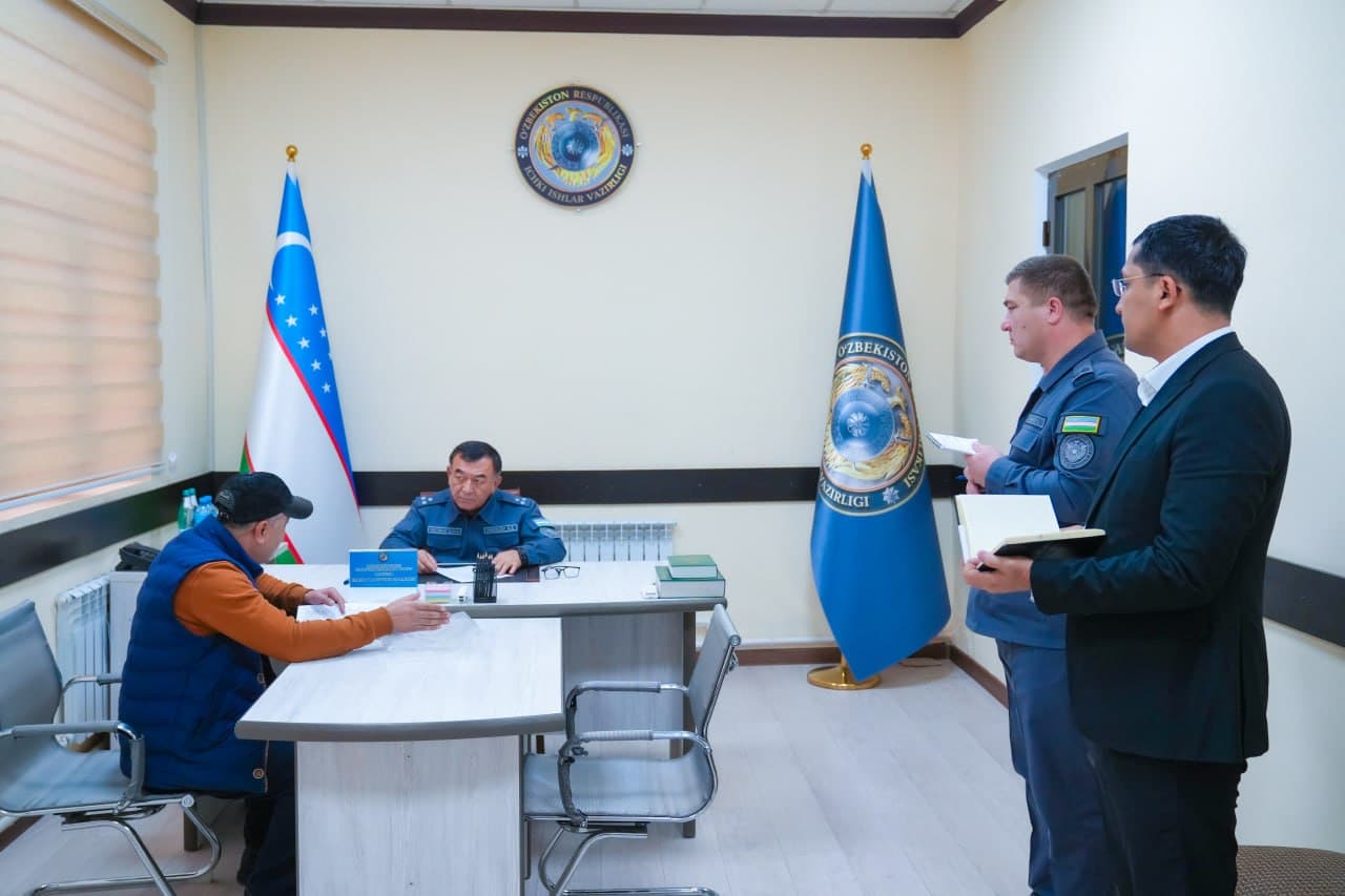 Қашқадарё вилояти ИИБ раҳбариятининг фуқаролар мурожаатлари бўйича навбатдаги қабули ўтказилди