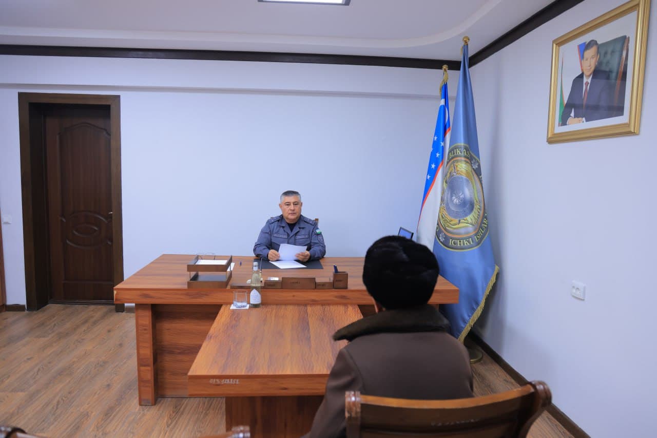 Ҳар бир мурожаатга алоҳида эътибор: Бухоро вилояти ИИБ раҳбариятининг навбатдаги шахсий қабул ўтказилди