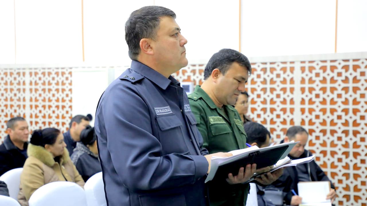 Управлением внутренних дел Джизакской области и областной прокуратурой обсуждены вопросы борьбы с преступностью в Дустликском районе