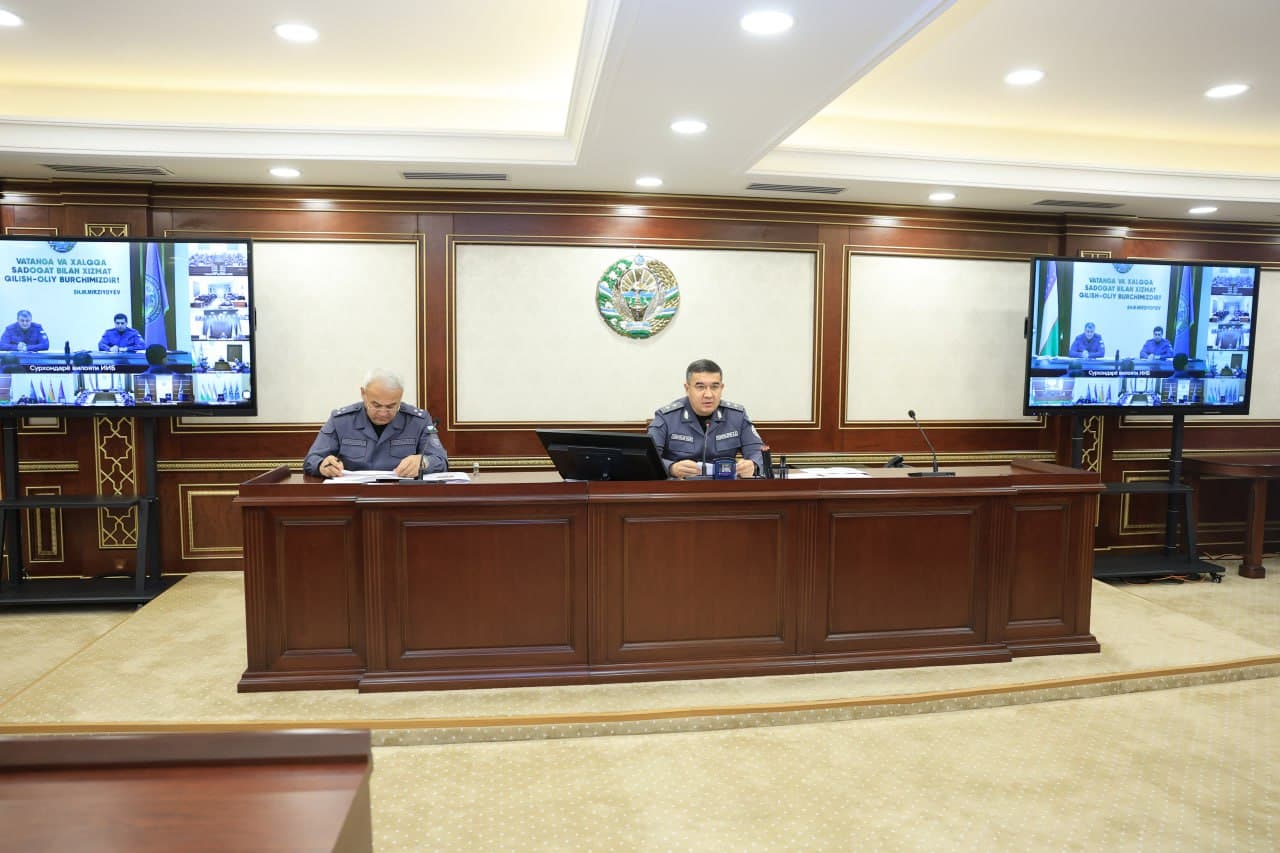 The Minister of Internal Affairs addresses key issues for improving public safety and order in Uzbekistan