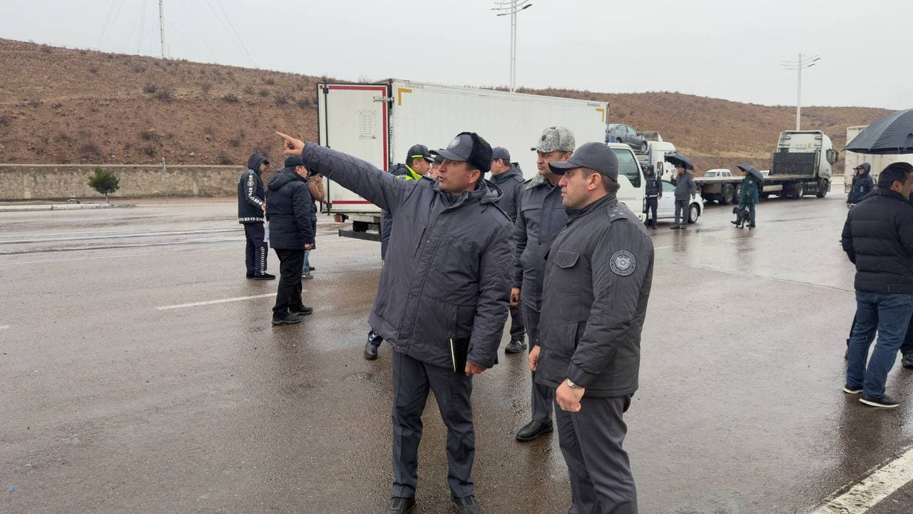 “Қамчиқ” довонида йўл ҳаракати хавфсизлигини таъминлаш чоралари кўздан кечирилди