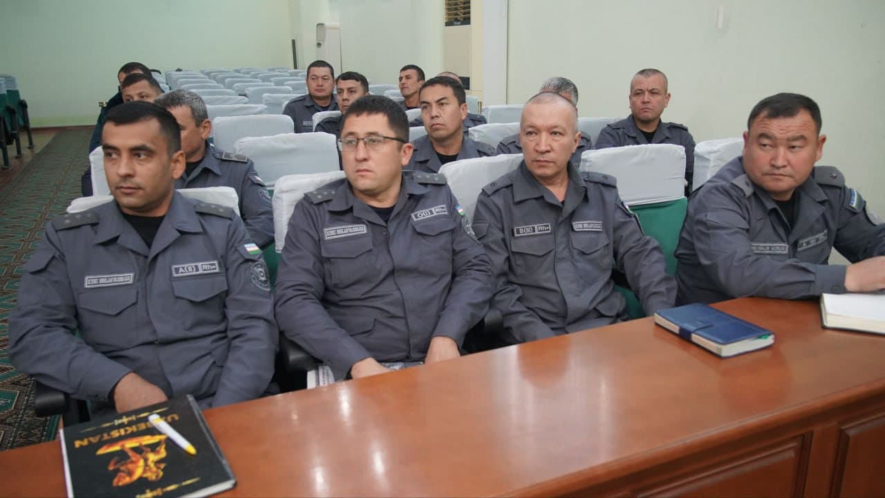 В УВД Сурхандарьинской области проведен семинар по совершенствованию служебной деятельности