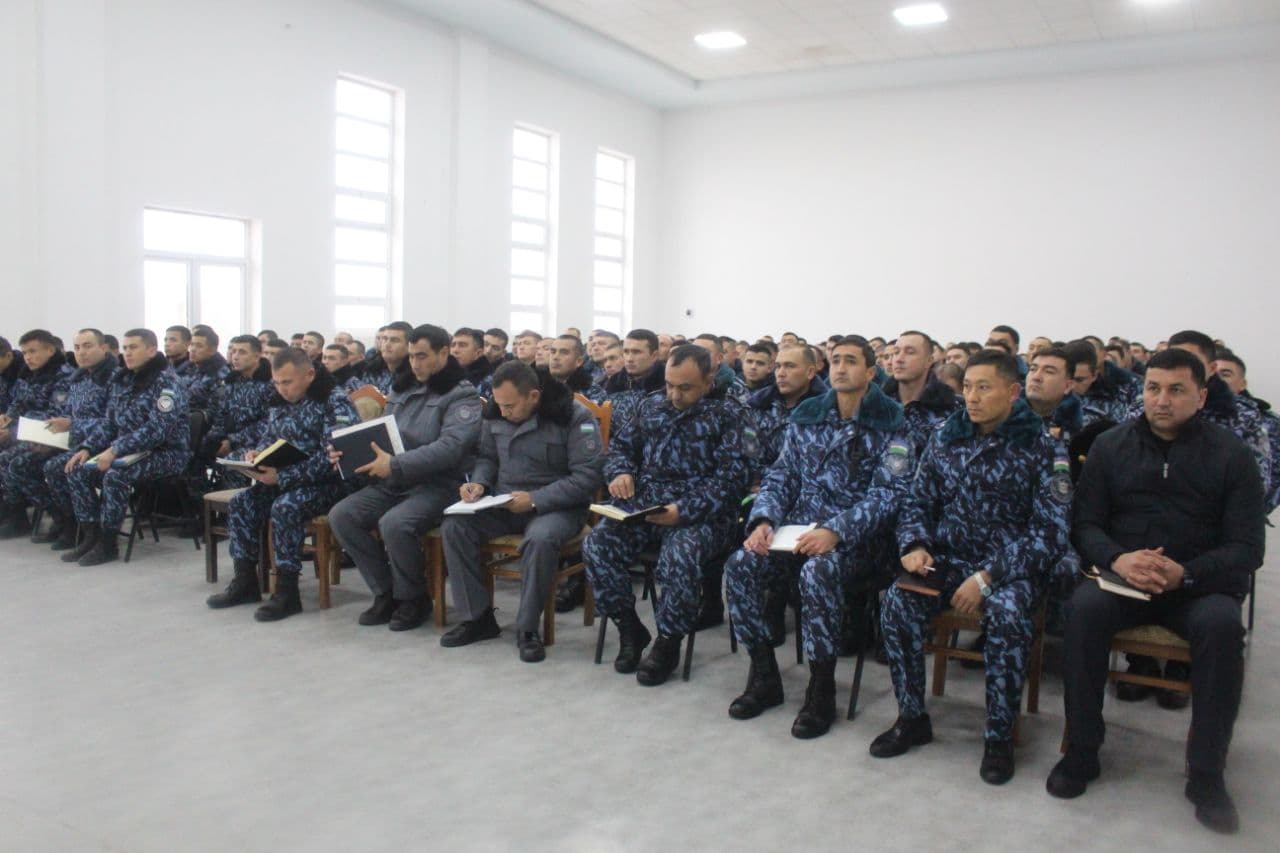 IIV Qorovul qoʻshinlari qoʻmondonligiga qarashli 7552-sonli harbiy qismda navbatdagi profilaktik uchrashuv oʻtkazildi