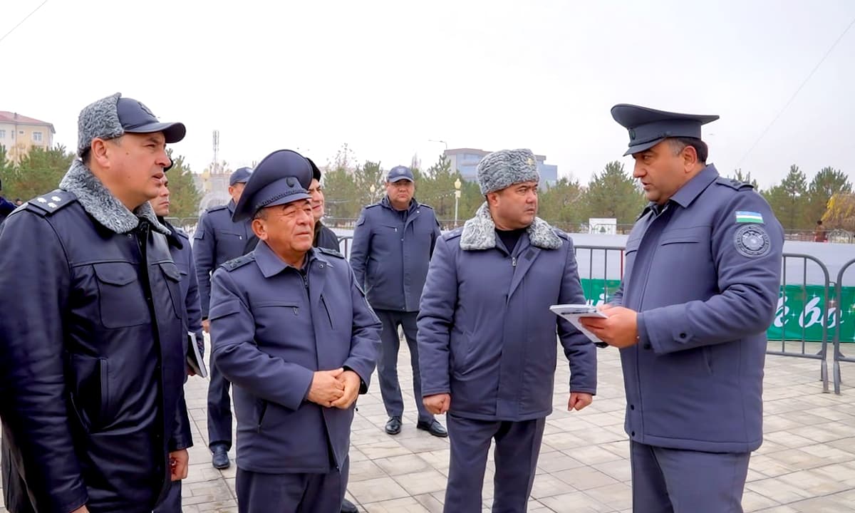 Qashqadaryo viloyati IIB rahbariyati tomoindan Yangi yil munosabati bilan Qarshi shahrida xavfsizlik holati oʻrganildi