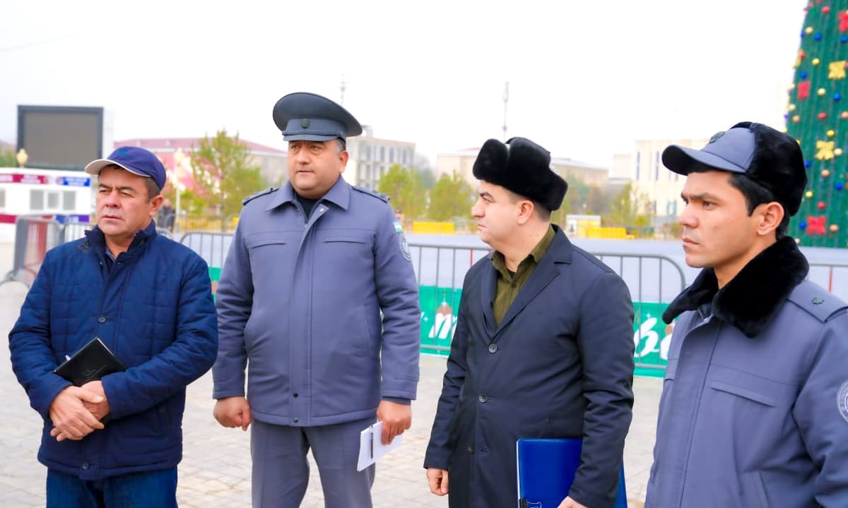 Qashqadaryo viloyati IIB rahbariyati tomoindan Yangi yil munosabati bilan Qarshi shahrida xavfsizlik holati oʻrganildi