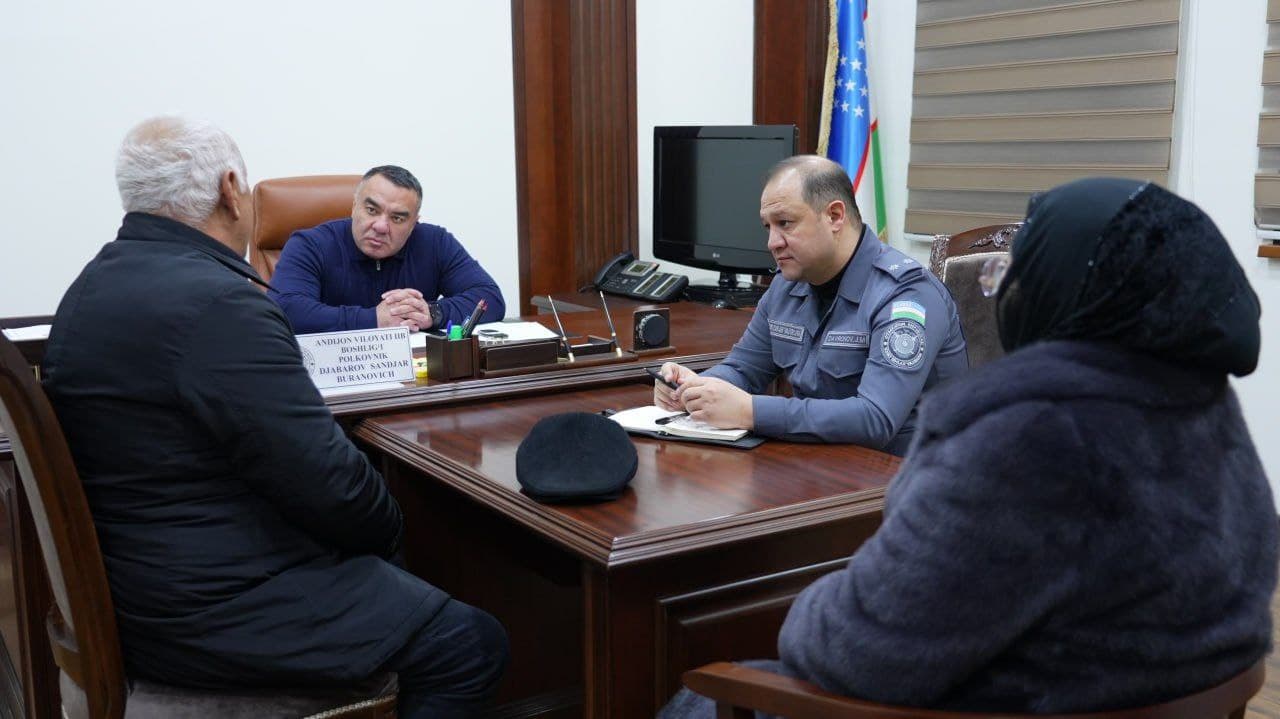 Состоялся очередной личный прием начальника УВД Андижанской области