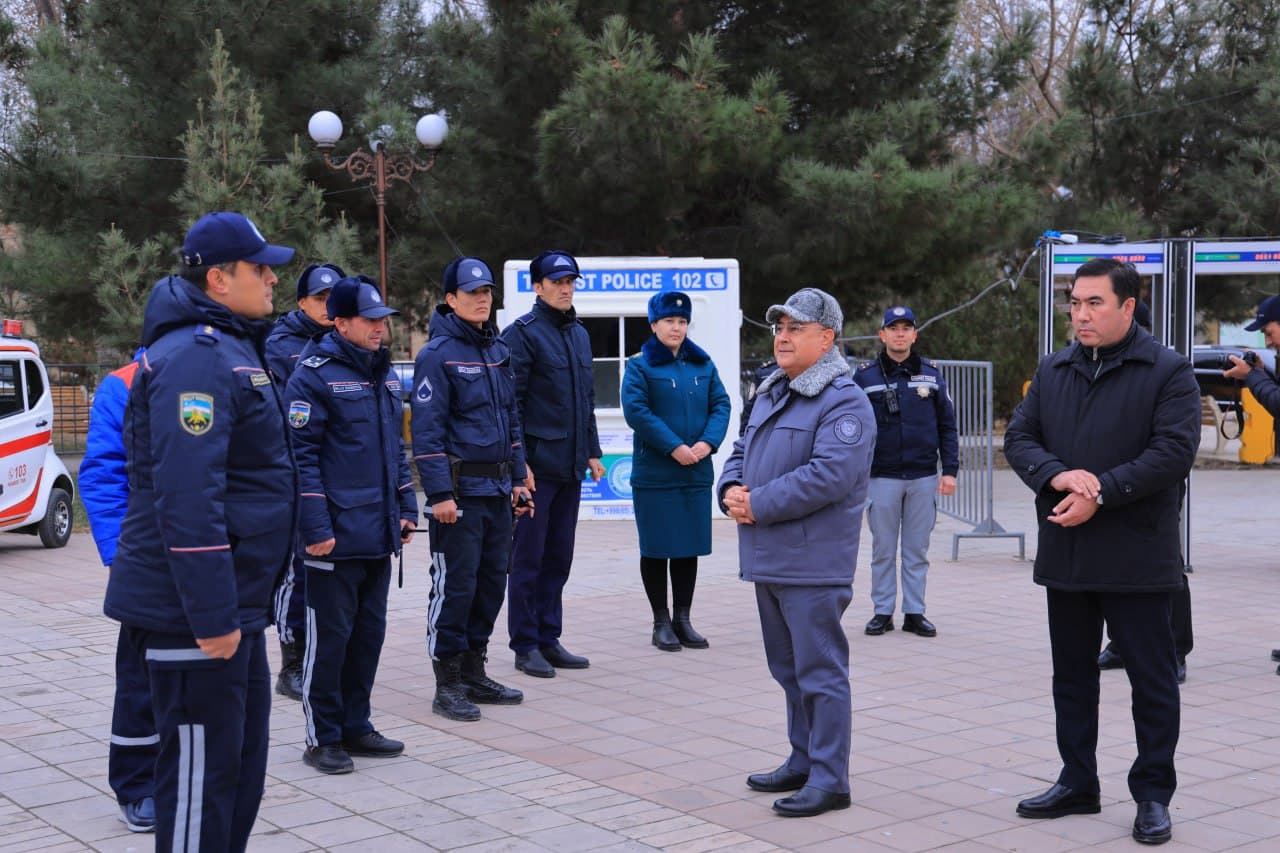 Yangi yil bayrami arafasida Buxoro viloyatida jamoat xavfsizligini taʼminlash holati boʻyicha oʻrganishlar oʻtkazildi