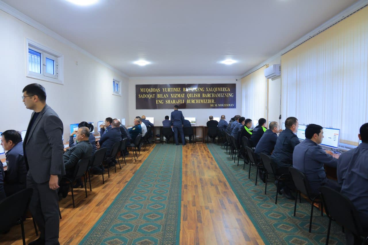 Рабочая группа МВД провела предварительный отбор в УВД Наманганской области для выявления перспективных кандидатов в магистратуру Академии МВД