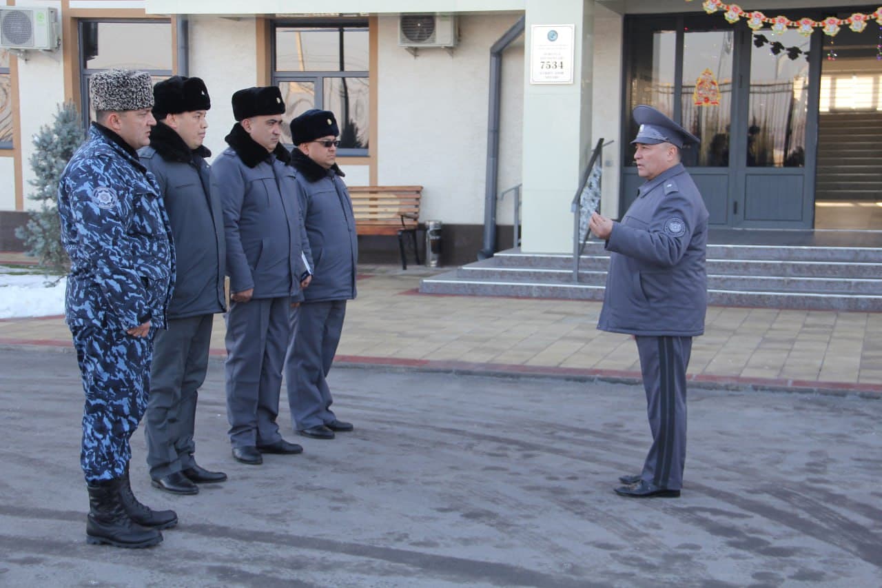 Ichki ishlar vazirligi rahbariyati IIV Qorovul qoʻshinlari qoʻmondonligiga qarashli 7534-sonli harbiy qismga tashrif buyurdi