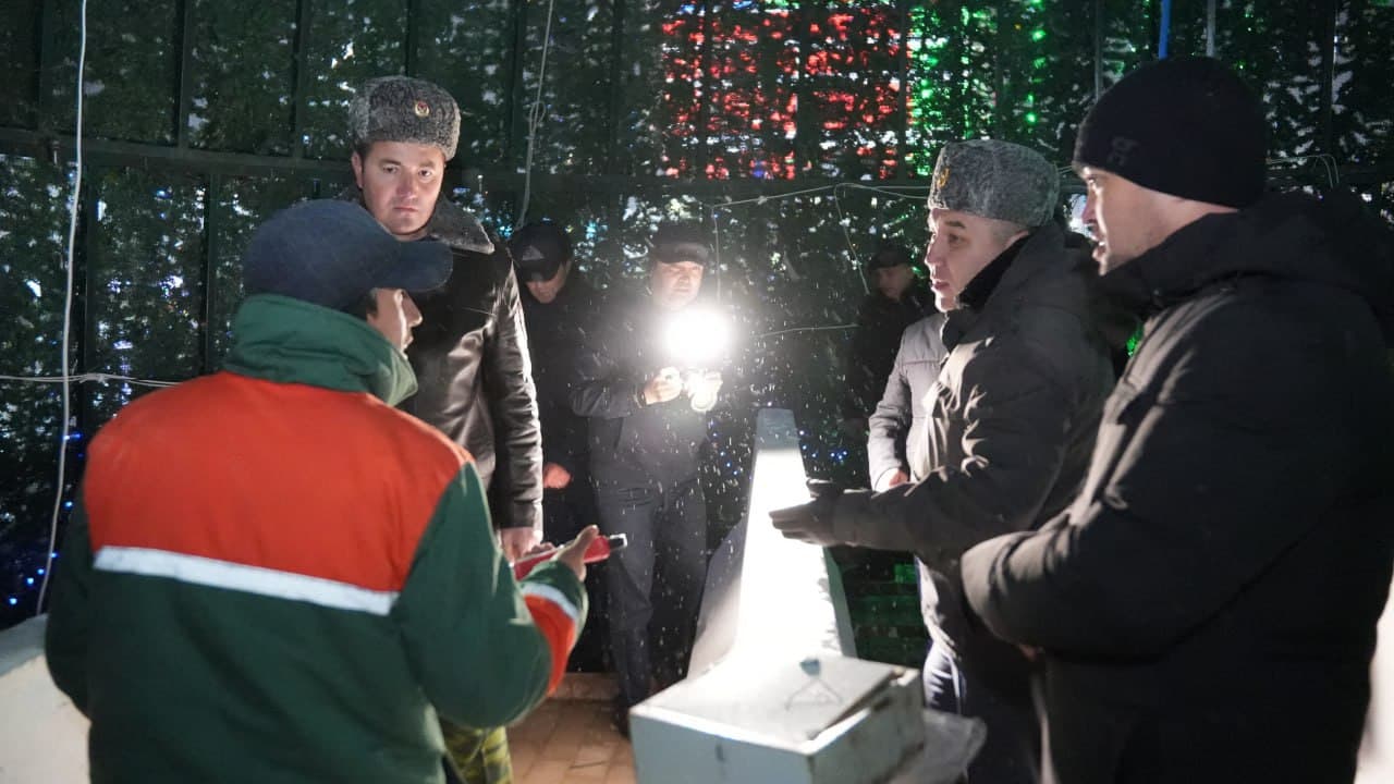 The Navoi Regional Authorities conduct safety inspections in advance of New Year celebrations