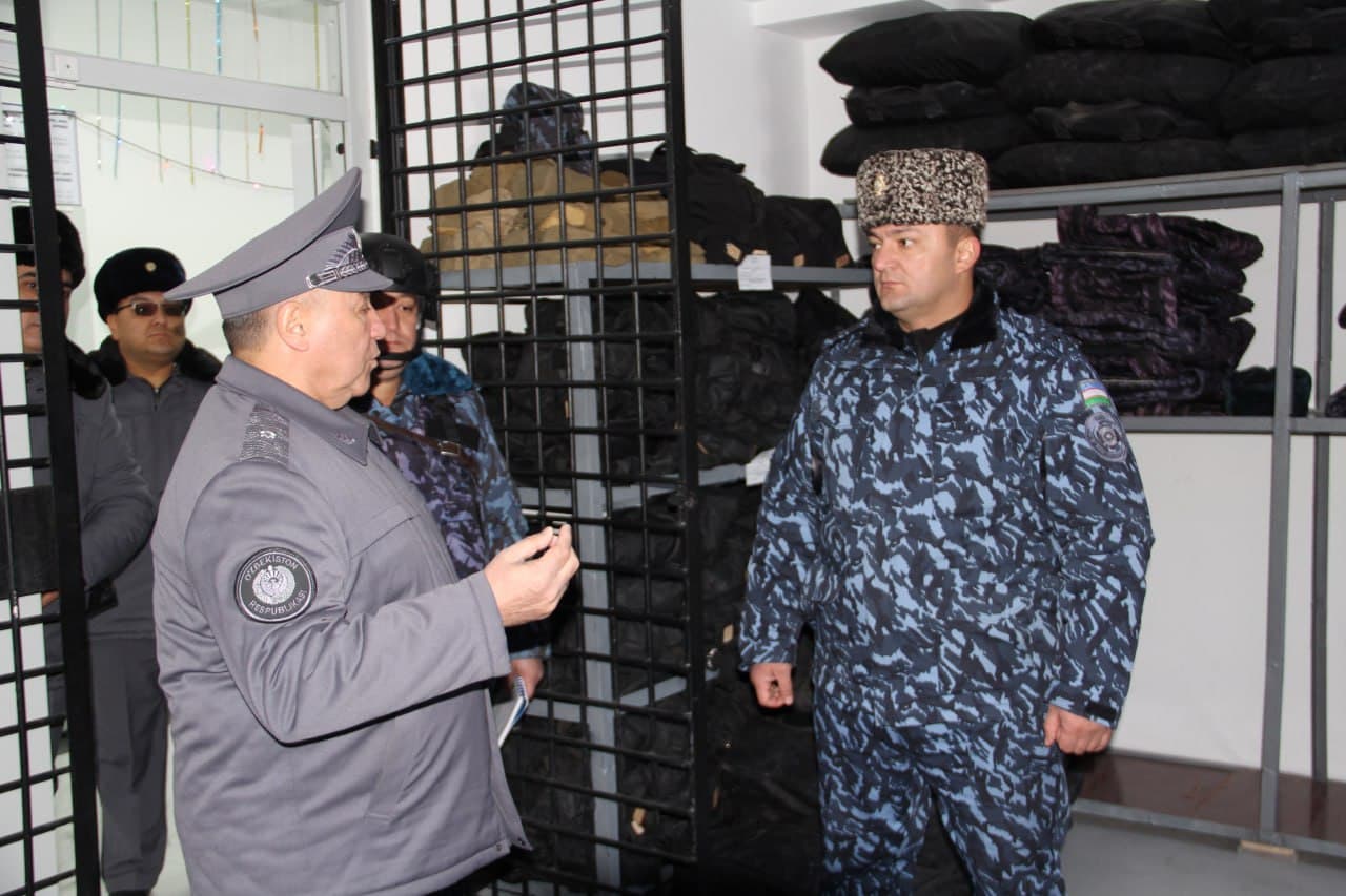 Ichki ishlar vazirligi rahbariyati IIV Qorovul qoʻshinlari qoʻmondonligiga qarashli 7534-sonli harbiy qismga tashrif buyurdi