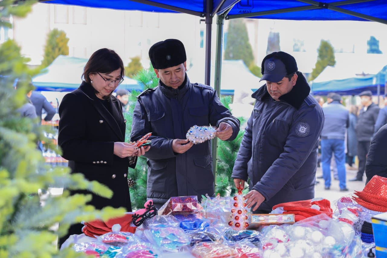 Yangi yil arafasida Ichki ishlar organlari xodimlari uchun bayram yarmarkasi tashkil etildi