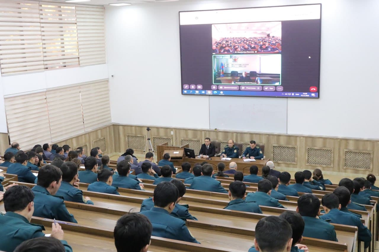 IIV akademiyasi hamda Rossiya Federatsiyasi Jazoni ijro etish federal xizmati Huquq va boshqaruv akademiyasi oʻrtasidagi hamkorlik doirasida onlayn mashgʻulot tashkil etildi