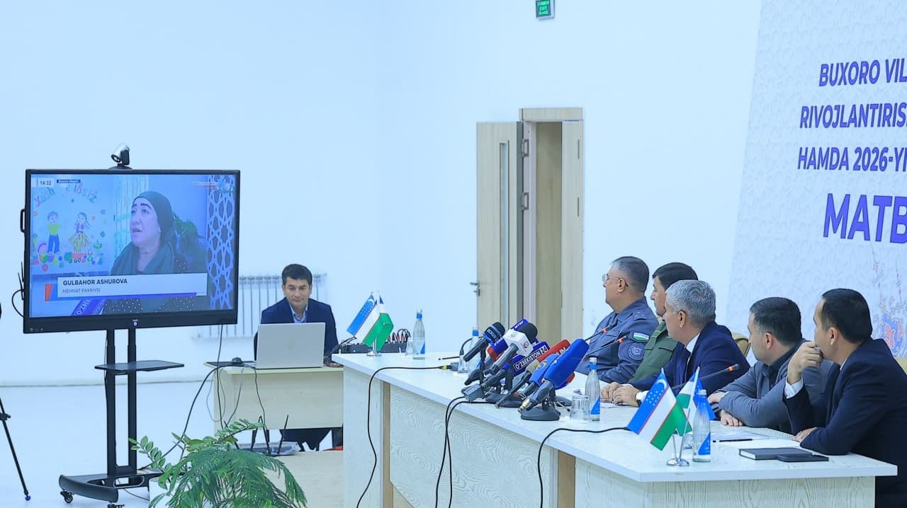 Бухорода йил якунларига бағишланган кенг қамровли матбуот анжумани бўлиб ўтди