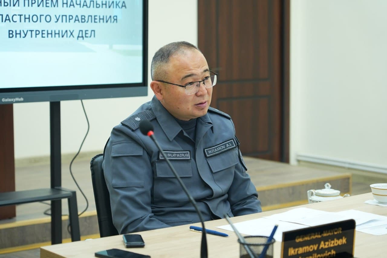 General-mayor Azizbek Ikramov boshchiligida jismoniy hamda yuridik shaxslar uchun navbatdagi shaxsiy qabul oʻtkazildi