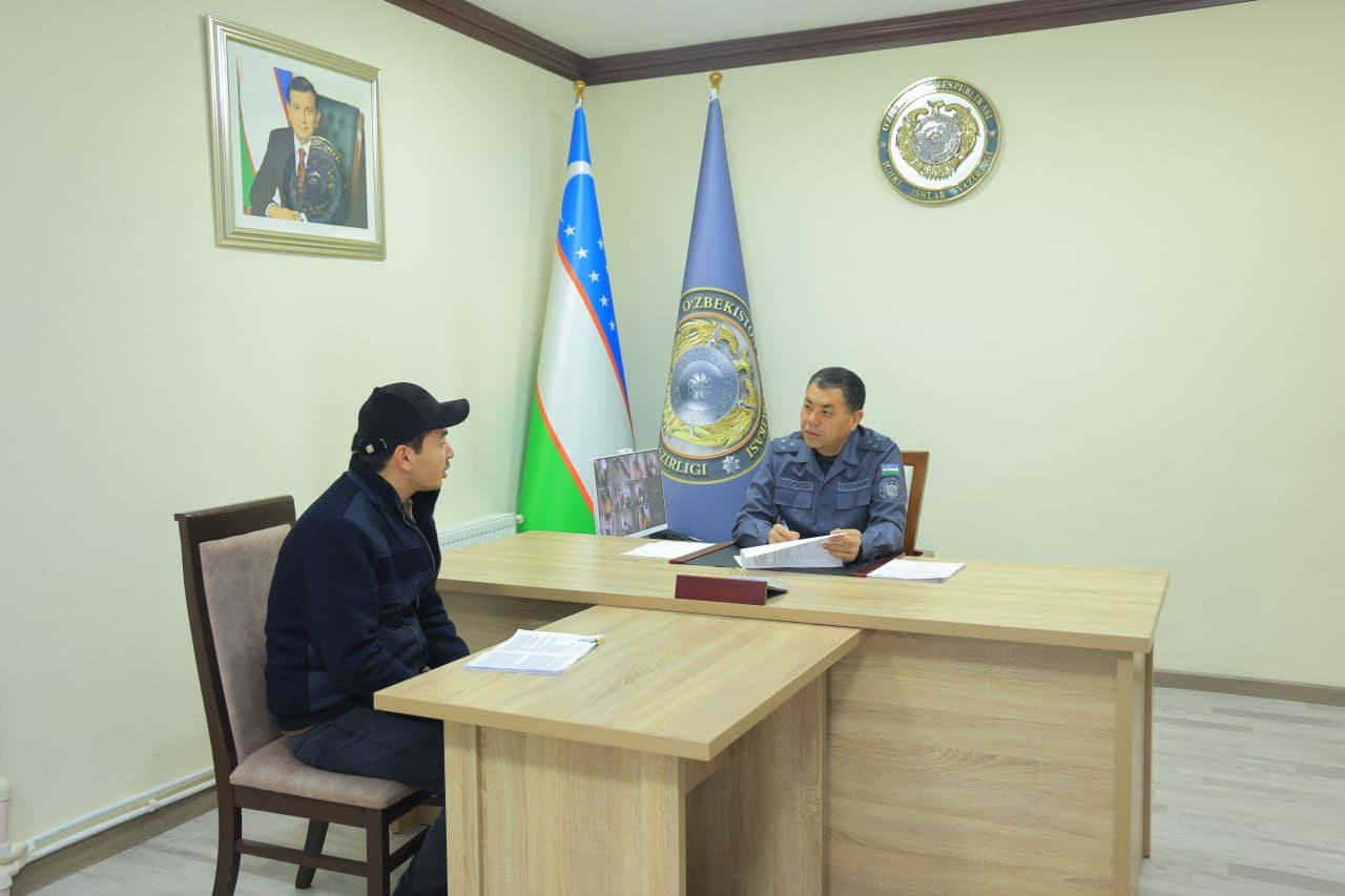 Namangan viloyati IIB binosida boshqarma rahbariyatining fuqarolar uchun qabuli oʻtkazildi