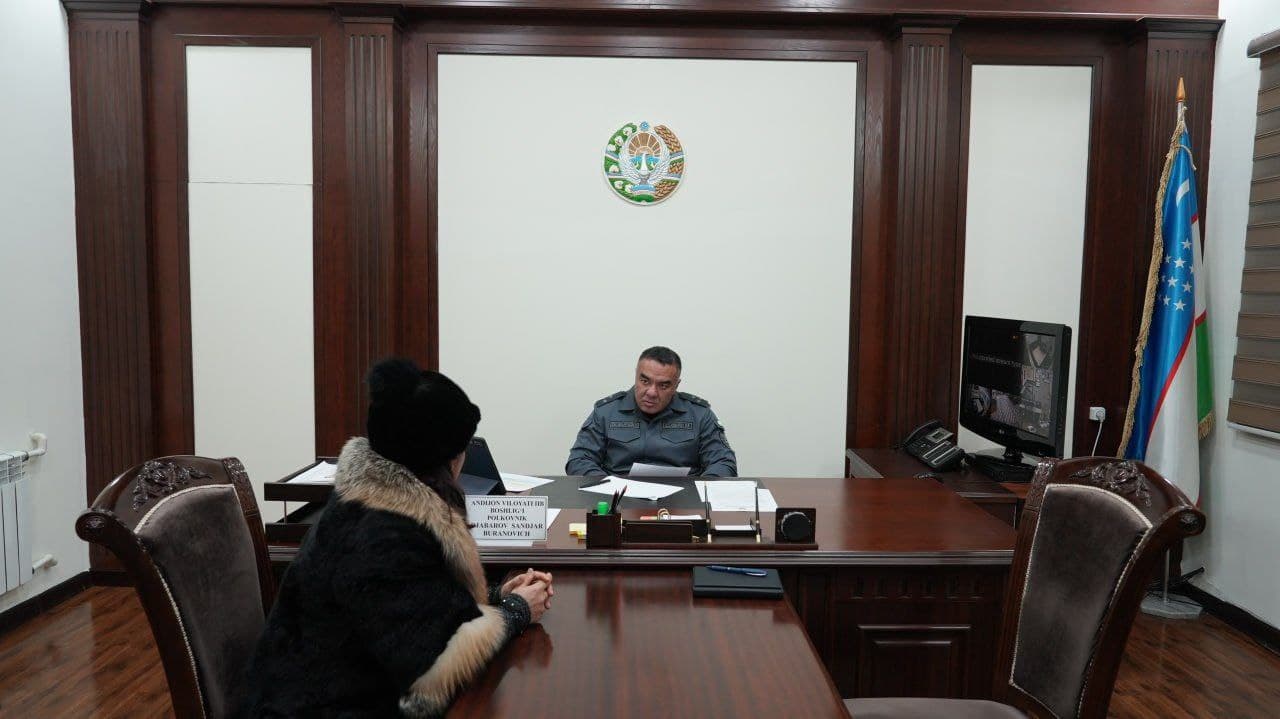 Andijon viloyati IIB boshligʻining fuqarolar uchun navbatdagi shaxsiy qabuli tashkil etildi