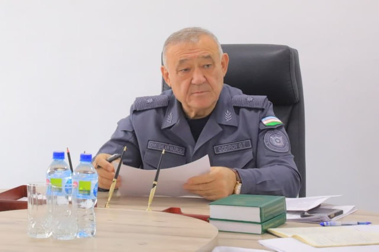 Jizzax viloyati ichki ishlar boshqarmasi boshligʻi, general-mayor Gʻayrat Qodirovning shaxsiy qabuli oʻtkazildi