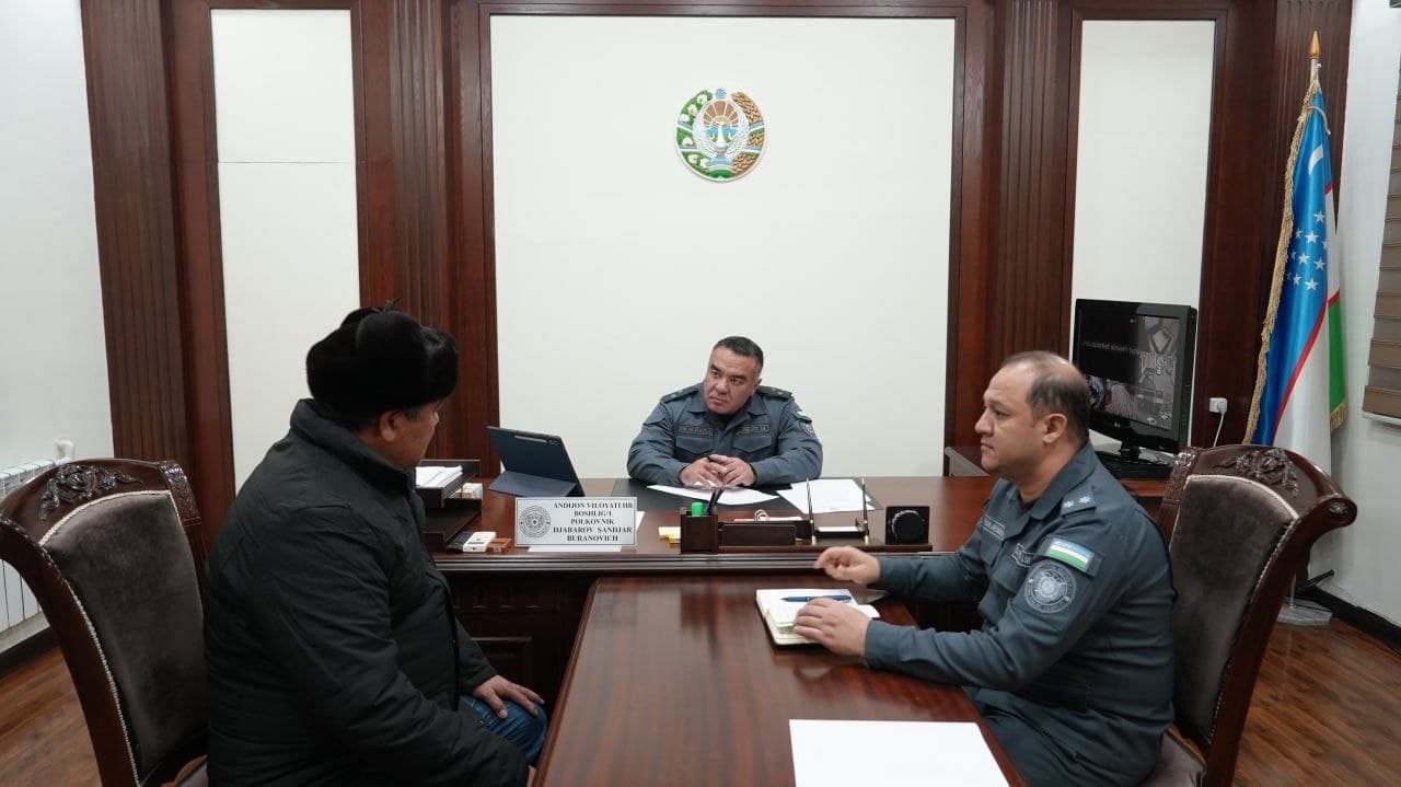 Andijon viloyati IIB boshligʻining fuqarolar uchun navbatdagi shaxsiy qabuli tashkil etildi