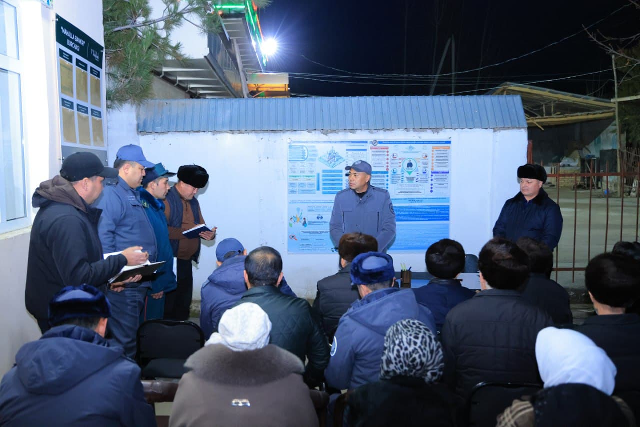 Namangan viloyati IIB rahbariyati tomonidan mahallalarda oʻrganish ishlari olib borilib, sodir etilgan jinoyatlar atroflicha tahlil qilindi