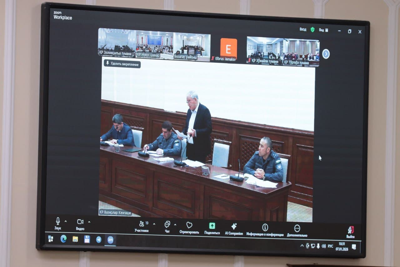 Qoraqalpogʻiston Respublikasi Vazirlar Kengashi raisi huzurida yoʻl-transport hodisalarining oldini olishga qaratilgan tanqidiy yigʻilish oʻtkazildi