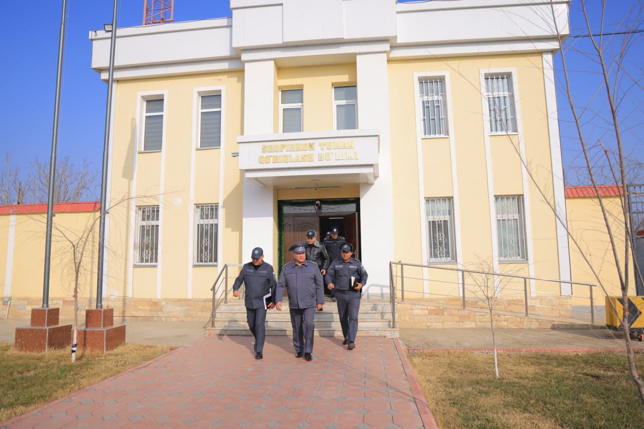 Ichki ishlar vazirligi rahbariyati Buxoro viloyati hududlarida oʻrganishlar olib bormoqda