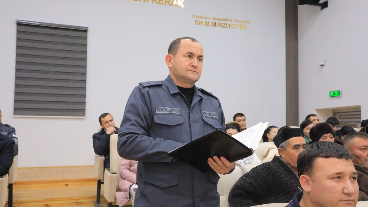 Jizzax viloyati Sharof Rashidov tumanida jinoyatchilik tahliliga bagʻishlangan muhokama yigʻilishi oʻtkazildi