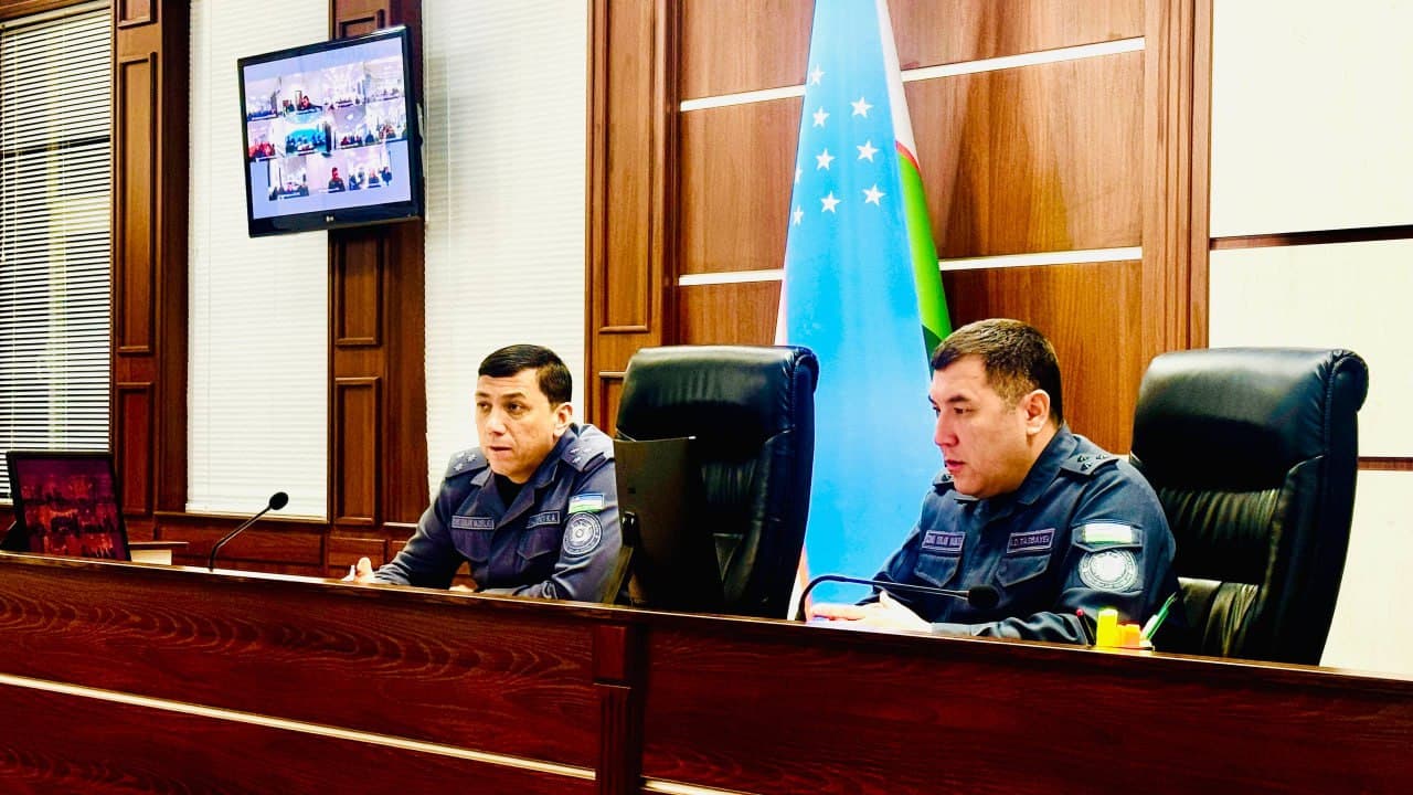 В УВД Навоийской области состоялось оперативное совещание по эффективной организации деятельности Службы охраны