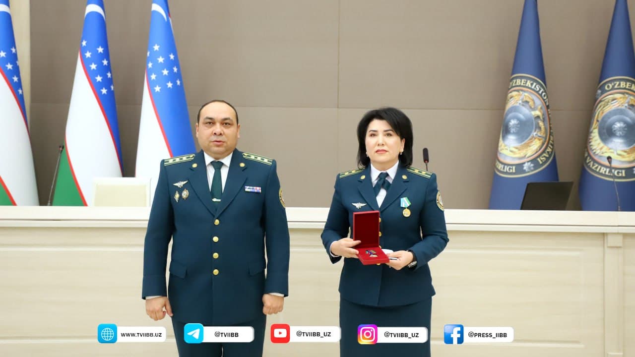 В ГУВД Ташкентской области состоялось торжественное мероприятие по случаю "14 января – Дня защитников Родины"