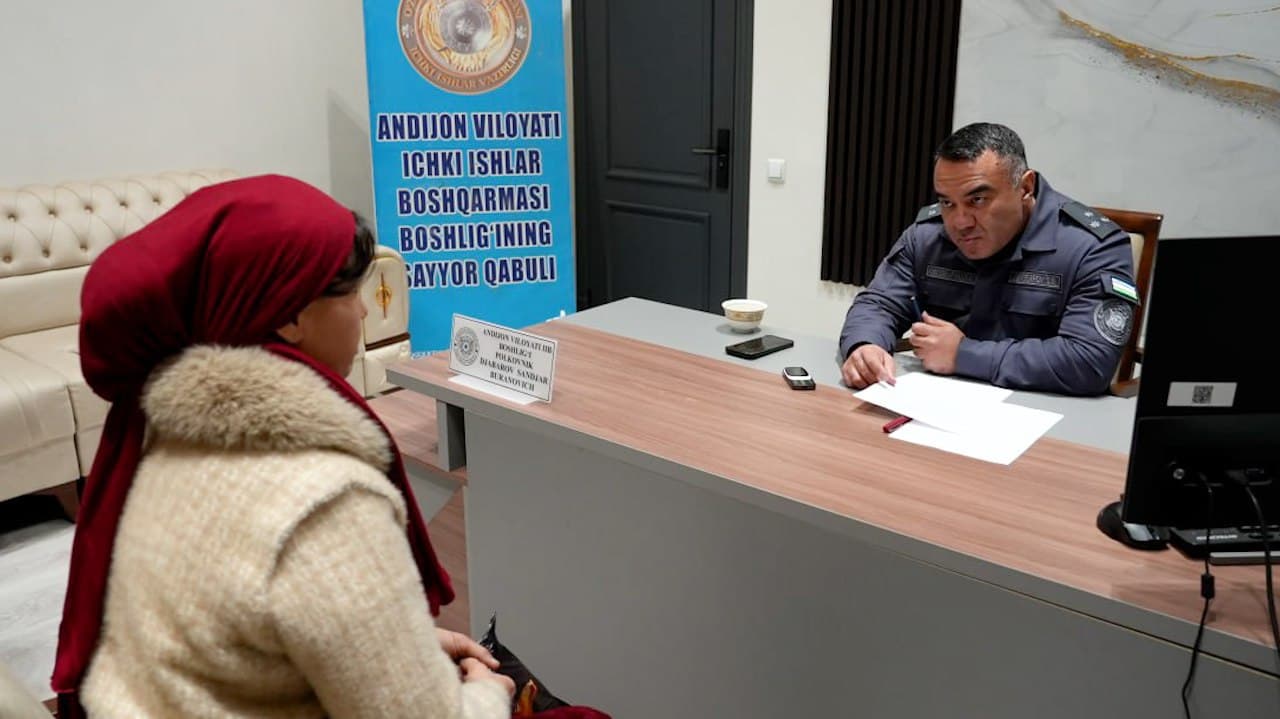 Andijon viloyati IIB rahbariyatining Oltinkoʻl tumanida aholining ijtimoiy va huquqiy masalalardagi murojaatlarini hal etishga qaratilgan sayyor qabuli boʻlib oʻtdi