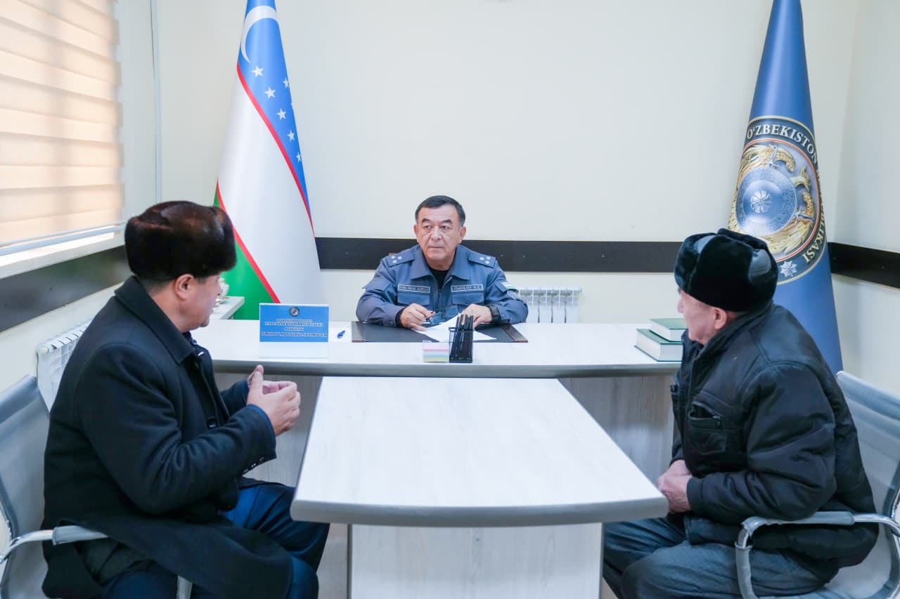 Руководством УВД Кашкадарьинской области проведен прием граждан по их обращениям