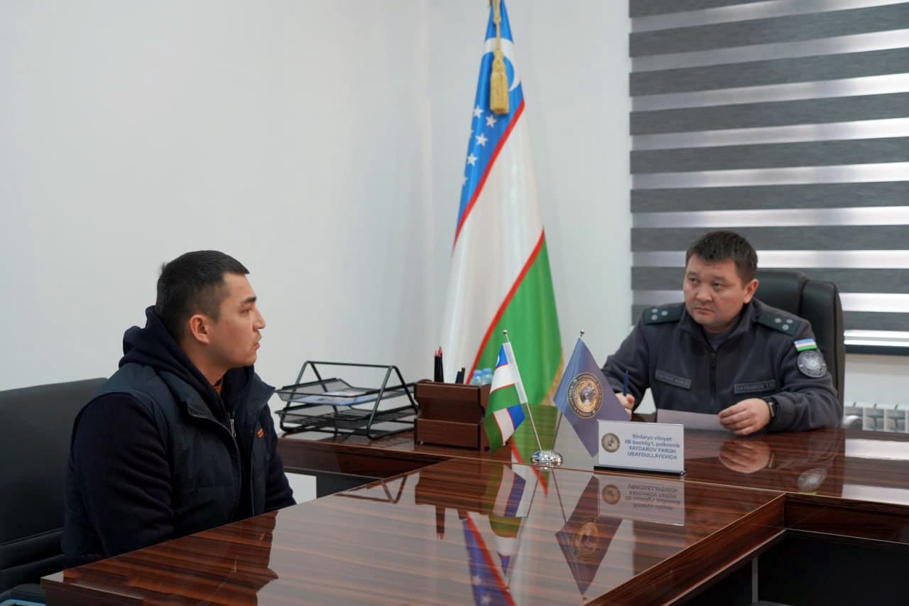 Руководством УВД Сырдарьинской области проведен очередной личный прием