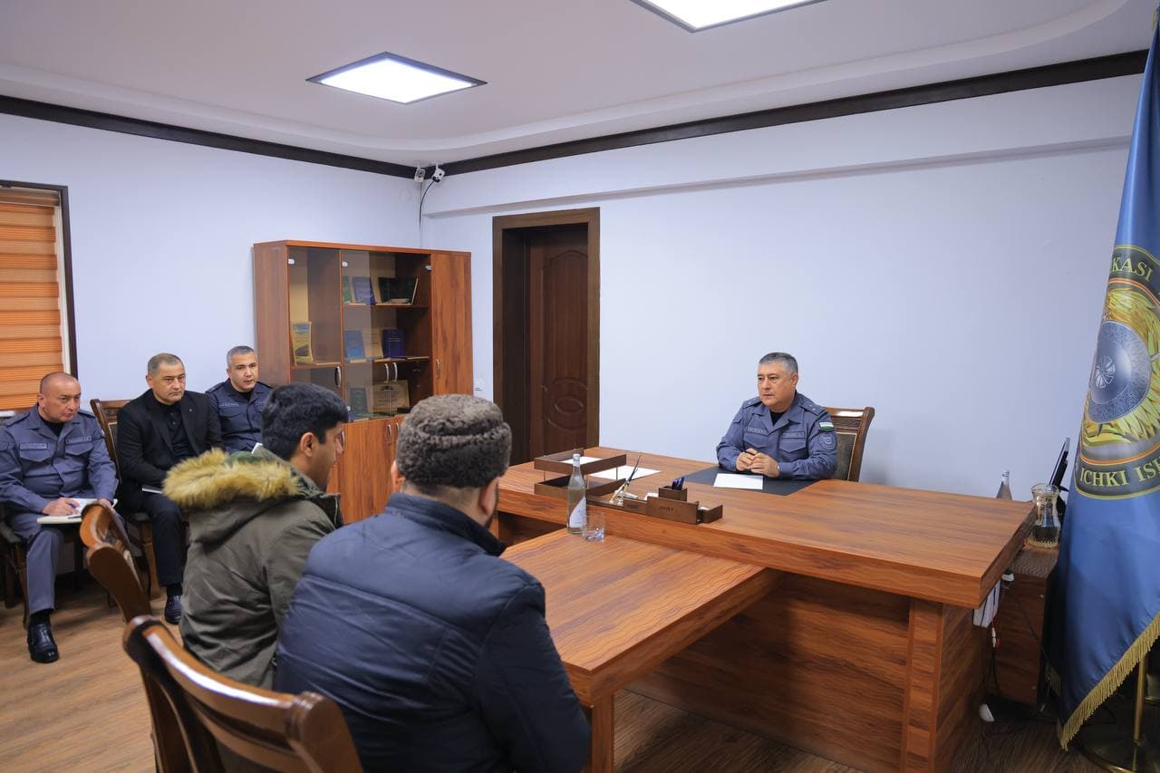 К каждому обращению особое внимание: проведен очередной личный прием руководства УВД Бухарской области