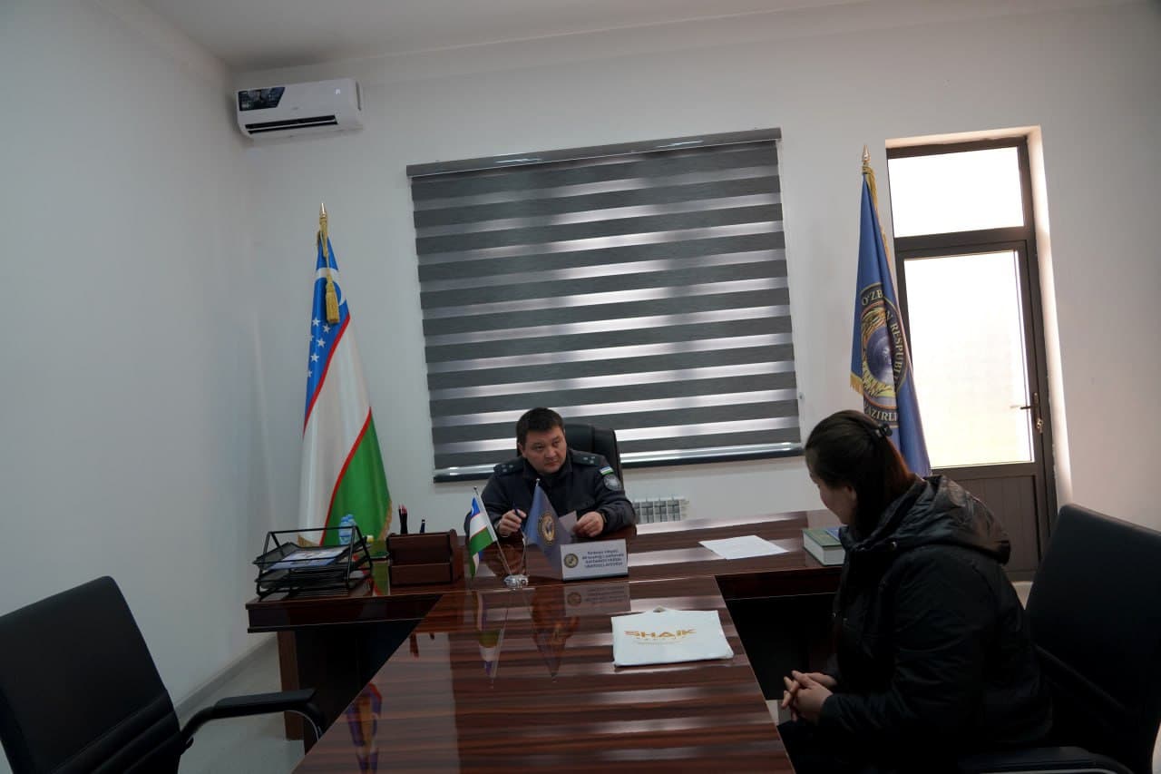 Руководством УВД Сырдарьинской области проведен очередной личный прием
