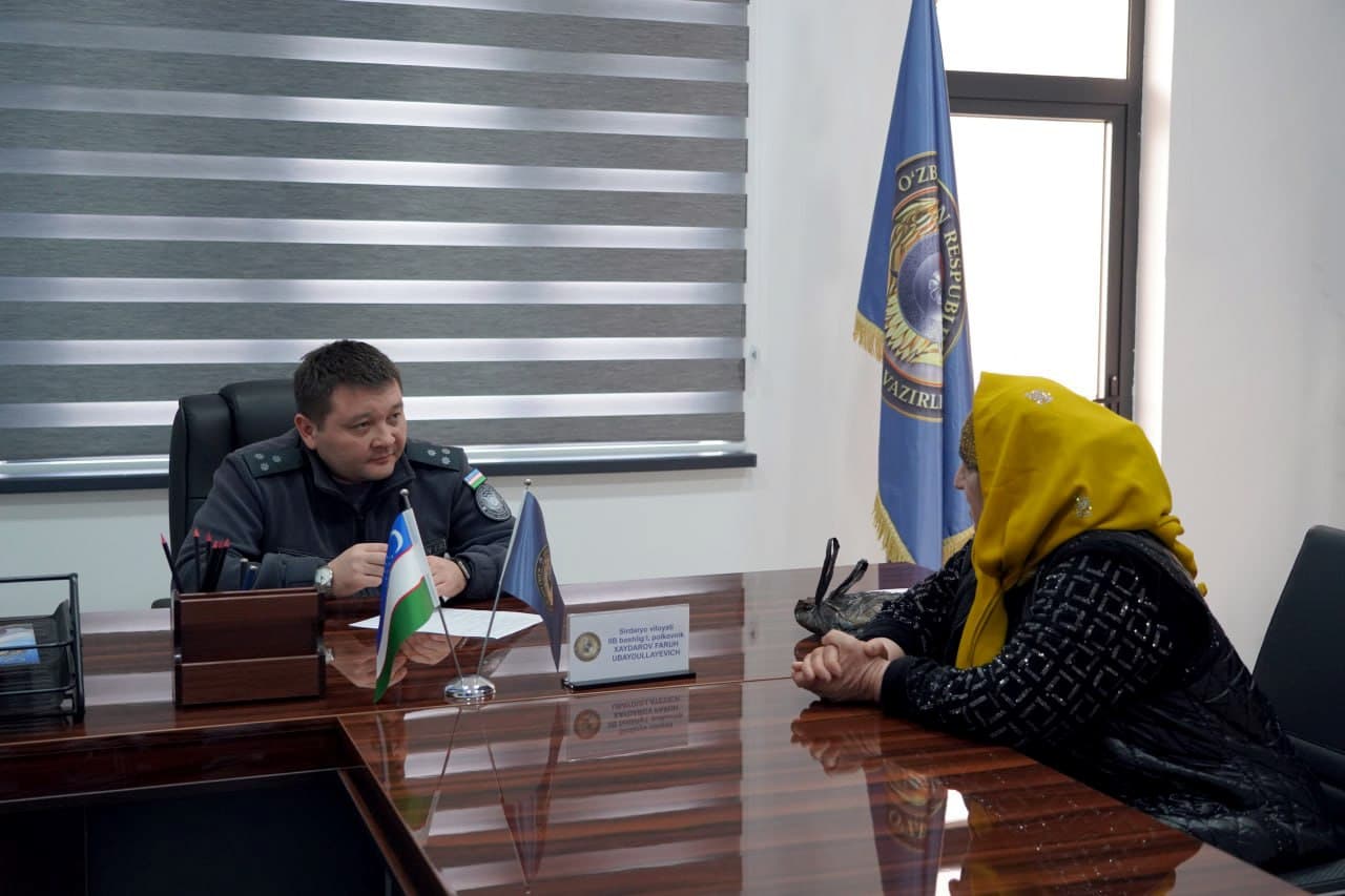 Руководством УВД Сырдарьинской области проведен очередной личный прием