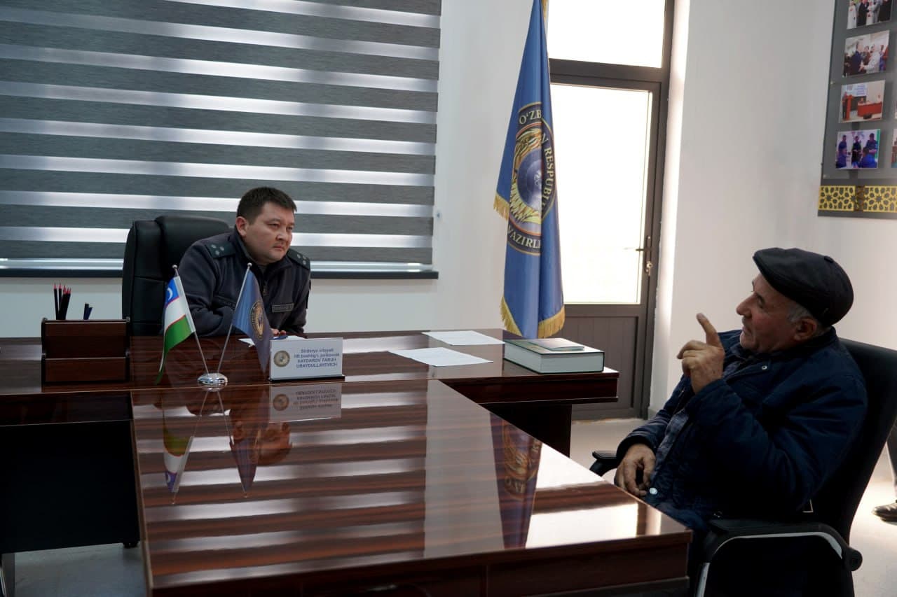 Руководством УВД Сырдарьинской области проведен очередной личный прием