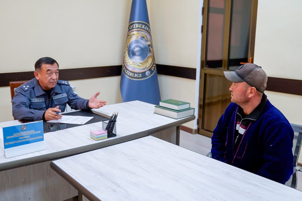 Руководством УВД Кашкадарьинской области проведен прием граждан по их обращениям