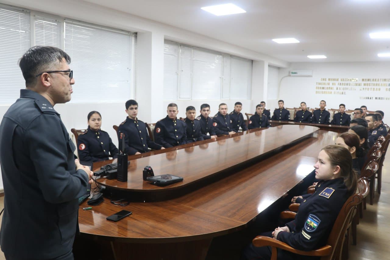 A demonstration training session was held for students of the "Temurbeklar Maktabi" Lyceum