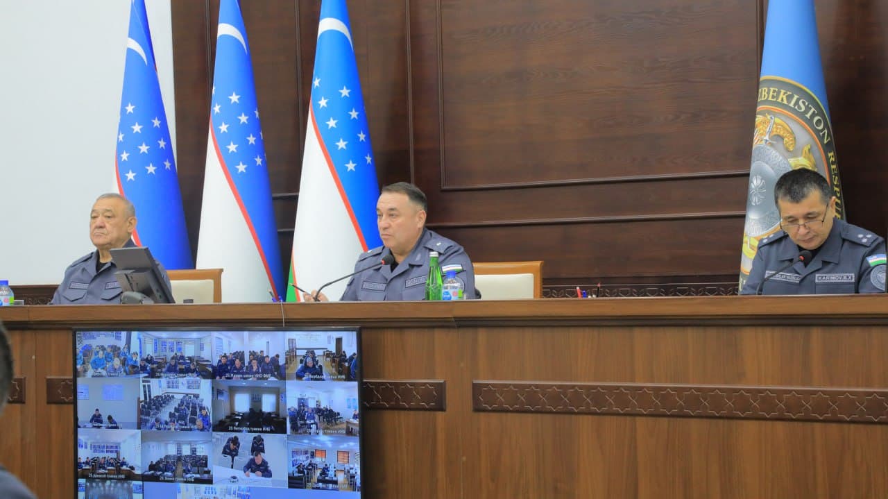 Ички ишлар вазирлиги раҳбарияти томонидан Жиззах вилояти ҳудудида 2025 йил якунлари ва 2026 йил учун устувор вазифалар белгиланди