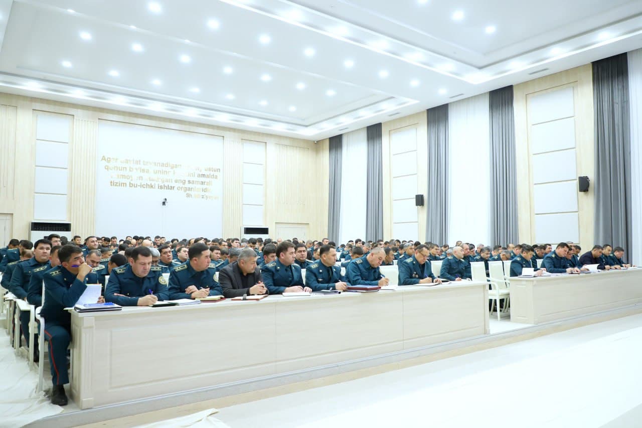 The Ministry of Internal Affairs summarized the results of 2025 in Tashkent region and outlined the top priorities for 2026