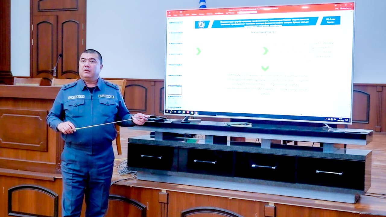 Қашқадарё вилояти ИИБ раҳбарияти томонидан Президент Қарорлари ижроси доирасида амалий семинар-тренинглар ўтказилди